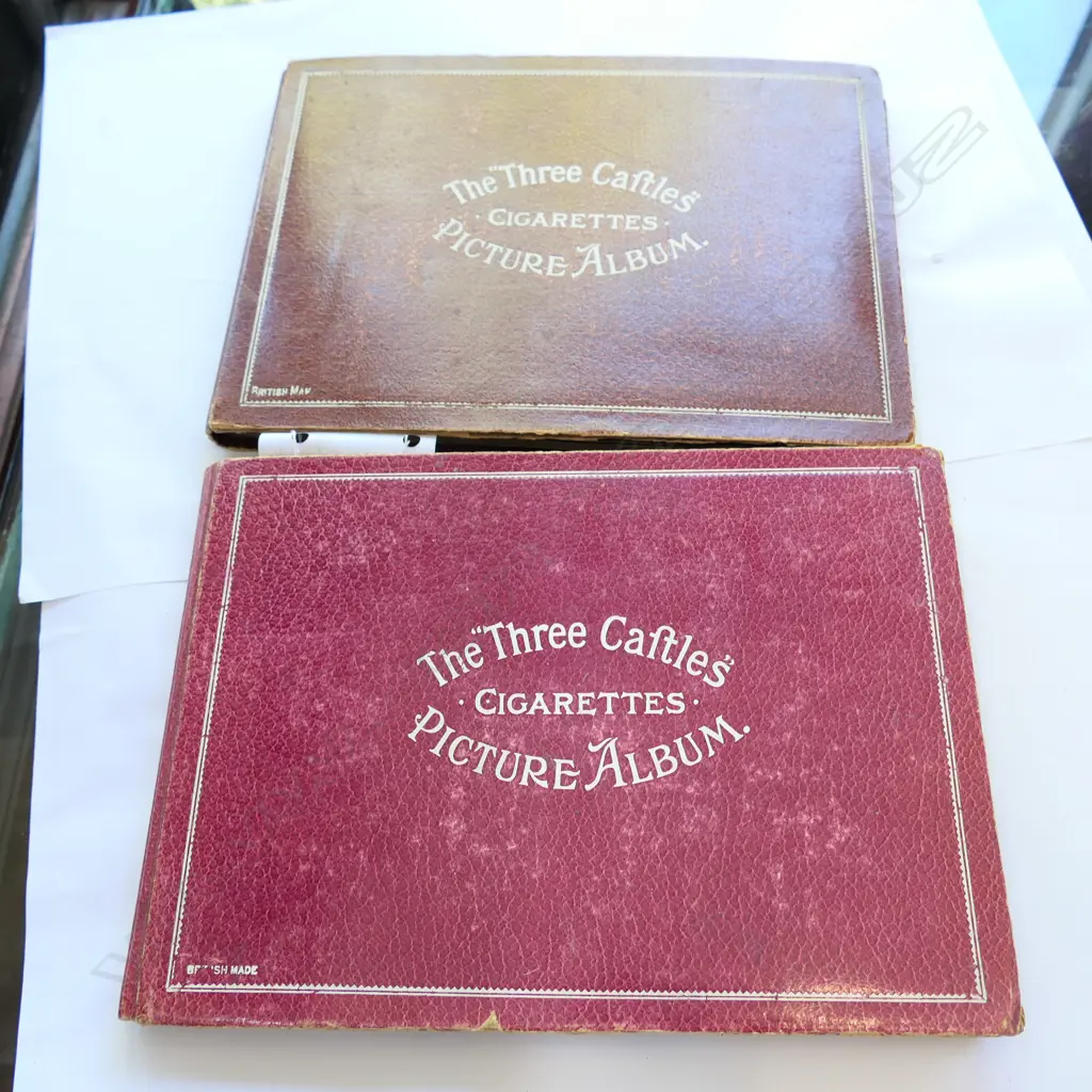 THE 'THREE CAFTLES' CIGARETTES PICTURE ALBUM X2 Image 1++