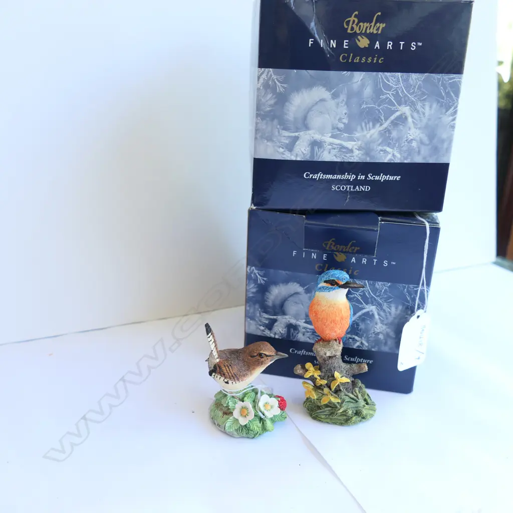 BORDER FINE ARTS -KINGFISHER-JENNY WREN---BOXED Image 1++