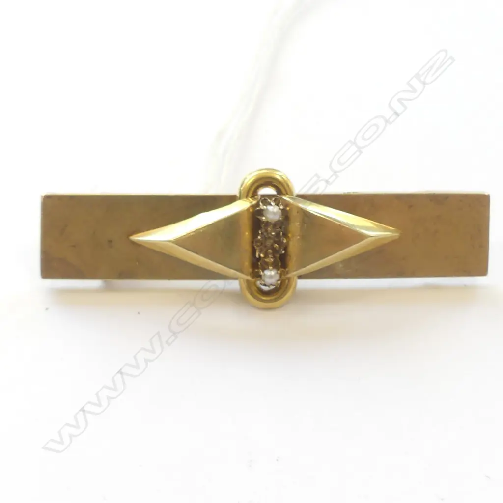 18CT GOLD BROOCH (AF) 5.95gm Image 1++