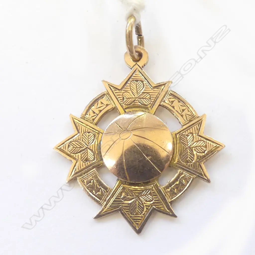 9CT GOLD FOB MEDAL, 6.13gm Image 1++