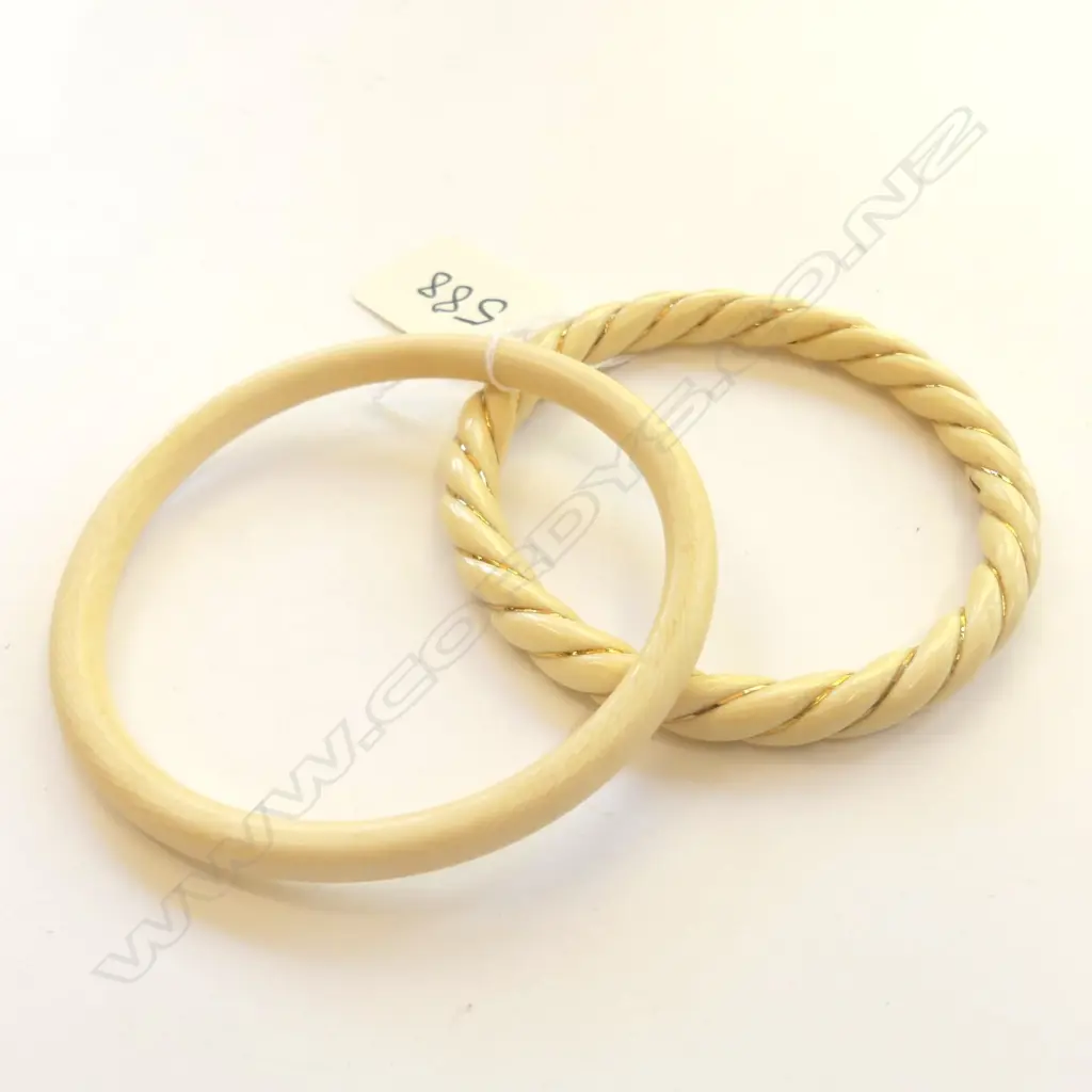2 IVORY BRACELETS Image 1++