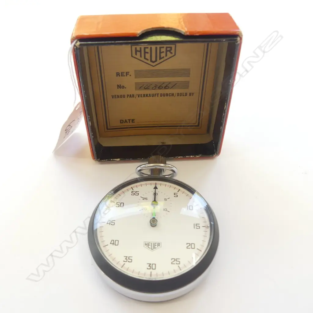 HEUER STOPWATCH BOXED Image 1++