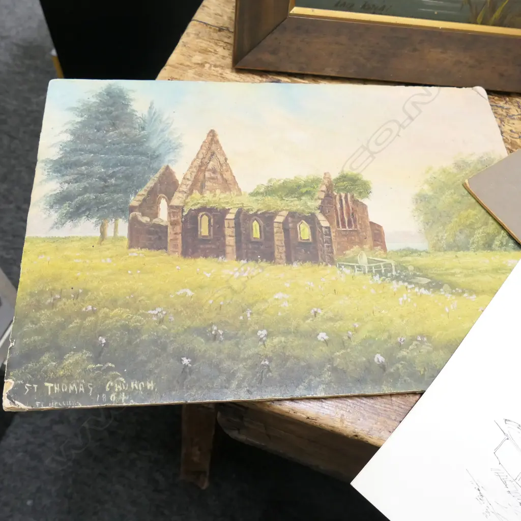 FRAMED OIL PAINTINGS & 1 PRINT: LAKE ROTORI ROTORUA ETC Image 1++