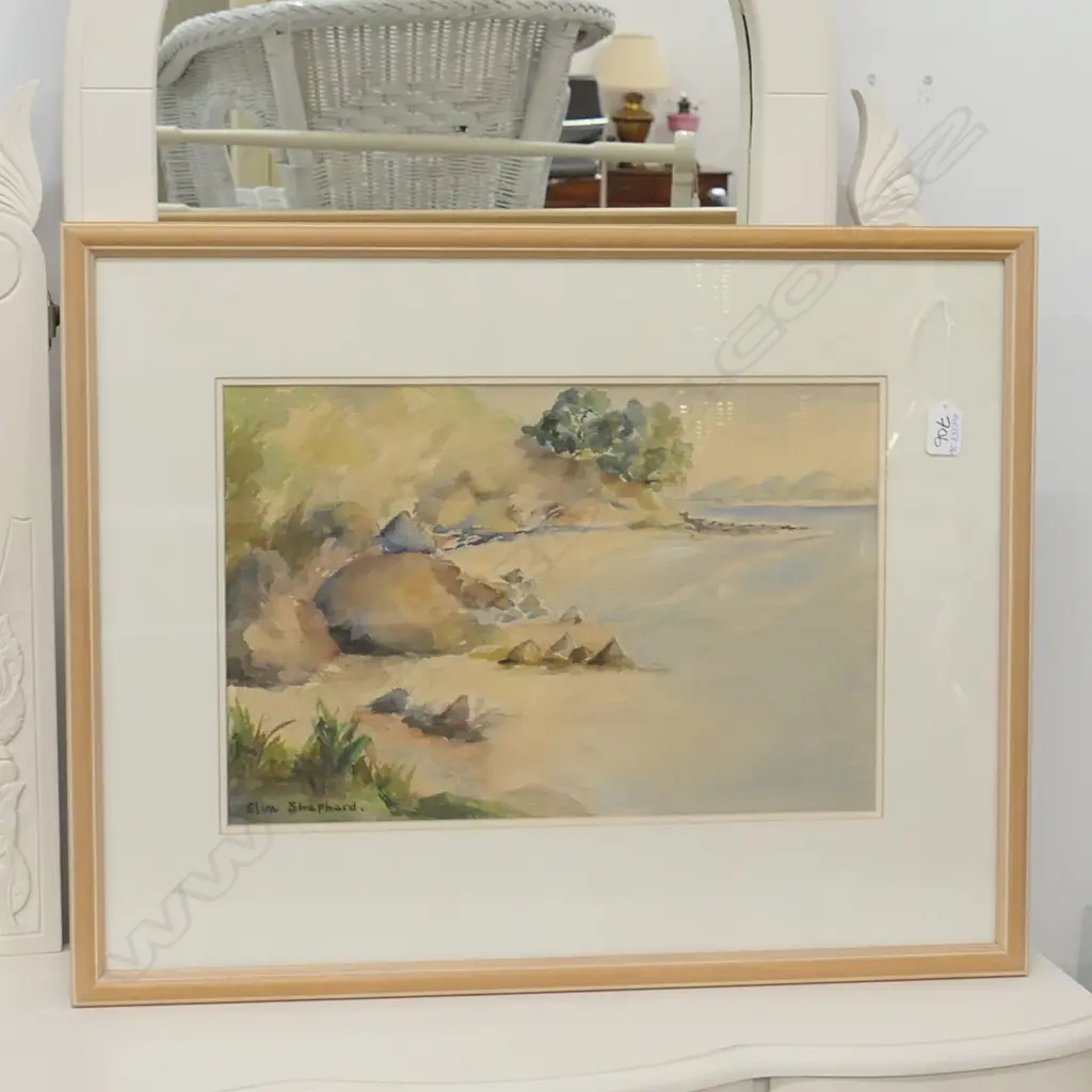 ELVA COASTAL W/C PAINTING 280 X 430mm Image 1++