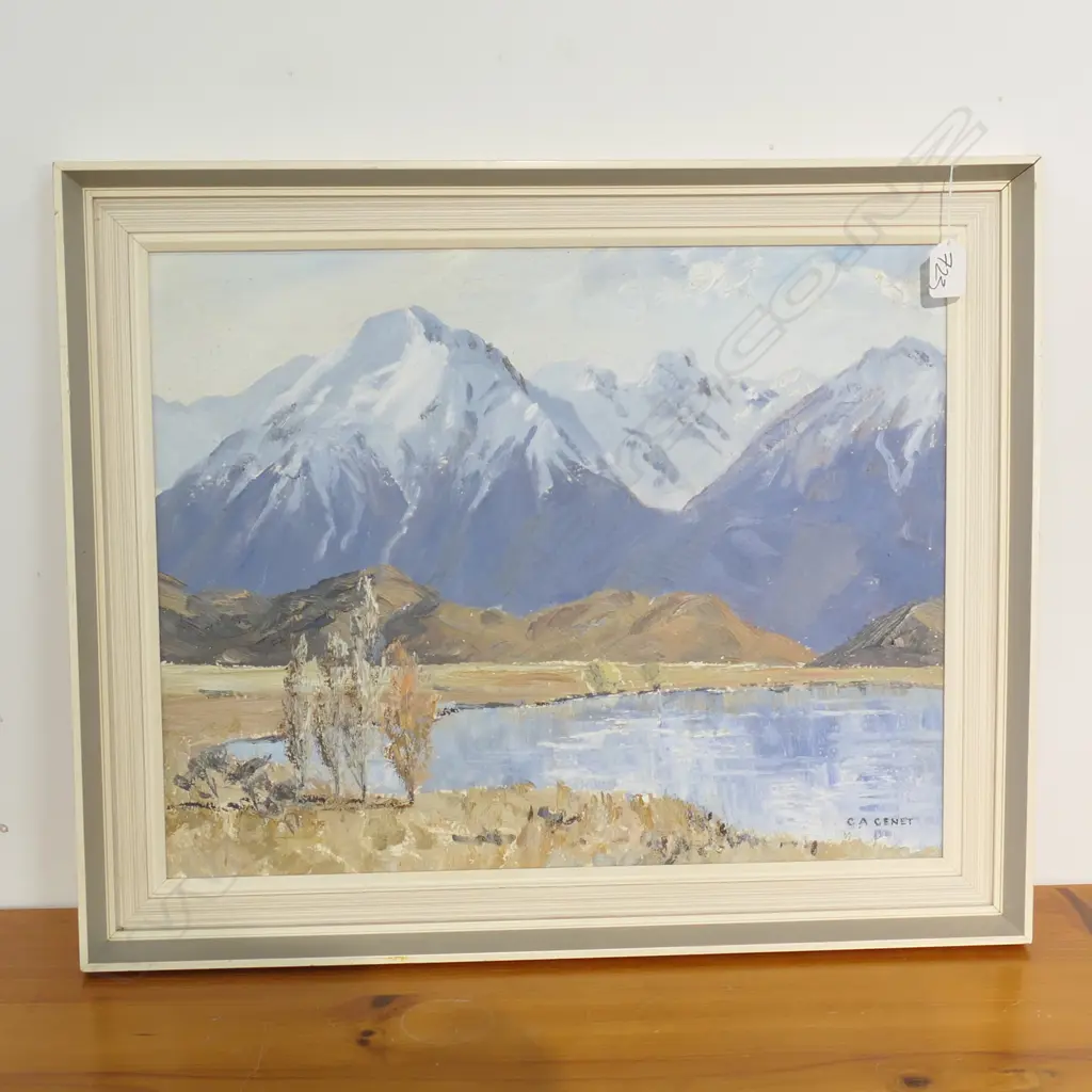 G A GENET OIL PAINTING 'LAKE GRASMERE'390 X 500mm Image 1++