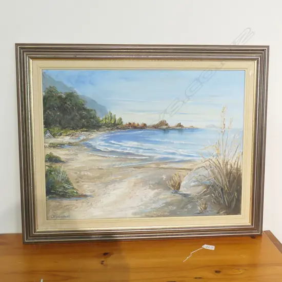 J ROSENFELDT OIL PAINTING 'WAIKAWAU(THAMES COAST)