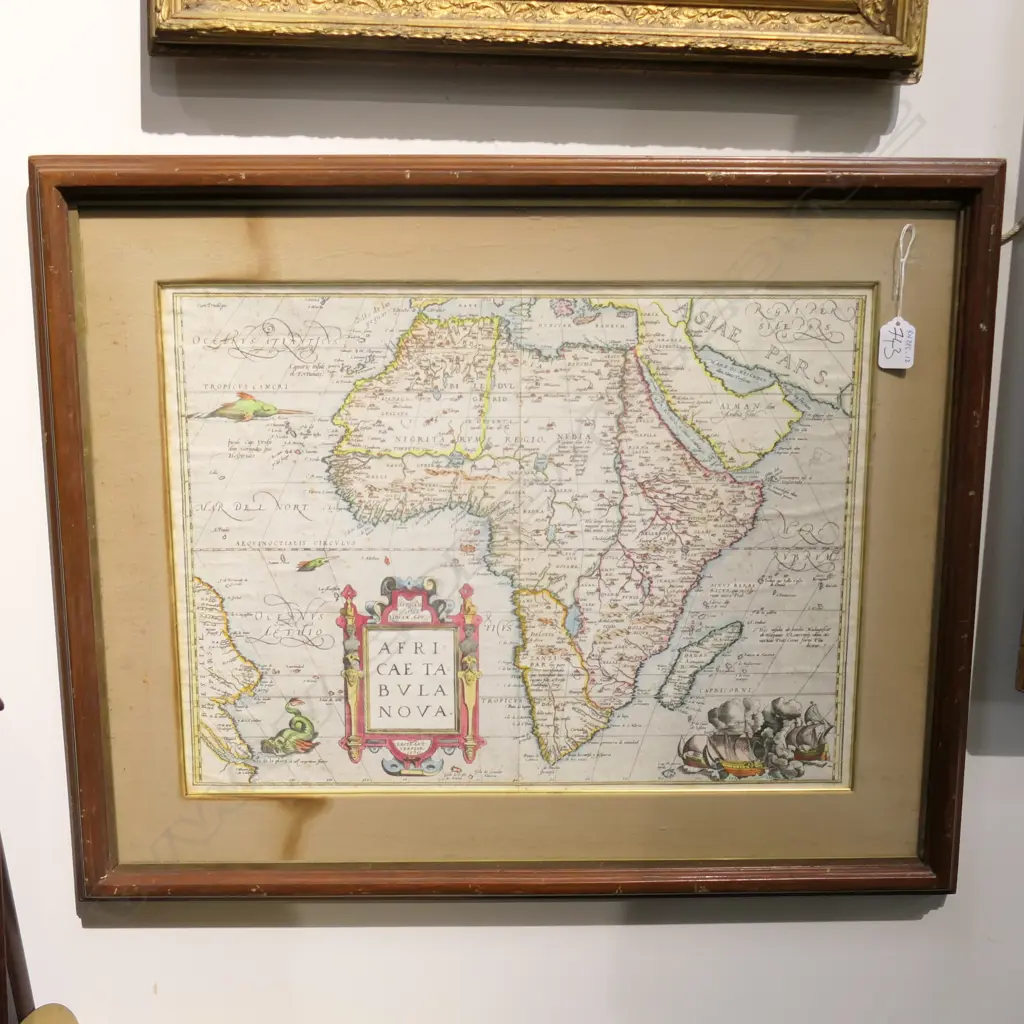 REPRODUCTION OLD MAP AFRICA TABULA NOVA Image 1++