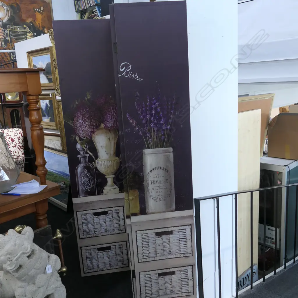 3 FOLD CANVAS SCREEN Image 1++