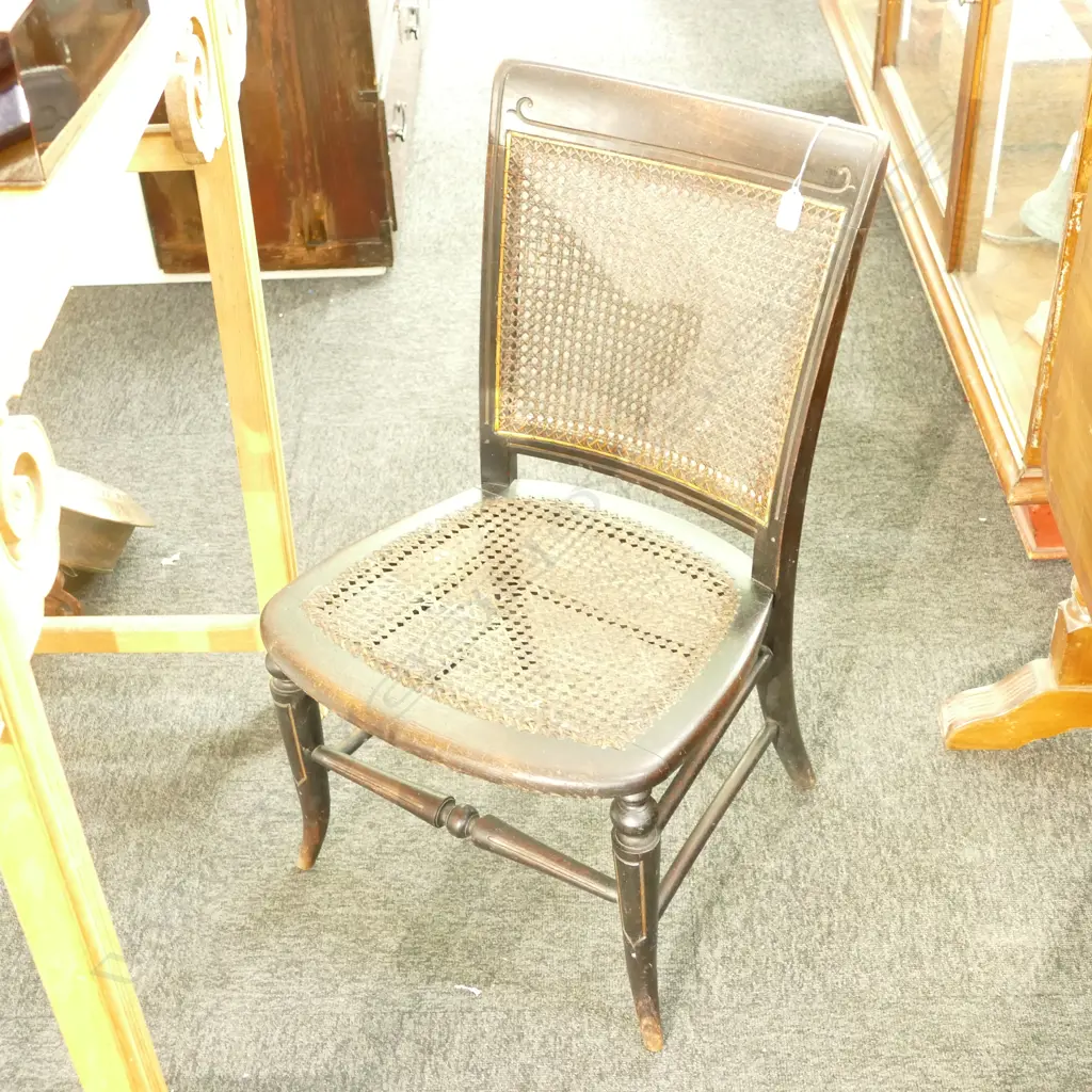 OAK, WYCOMBE CANED SMALL BEDROOM CHAIR Image 1++