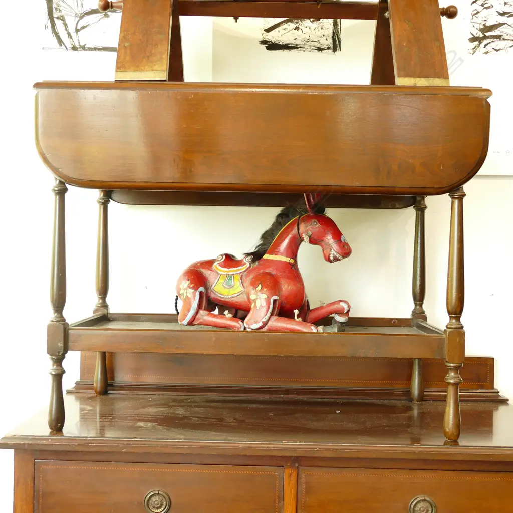 RIMU DROPSIDE TEA TROLLEY W DRAWER 625MM H X 820MM L X 755MM W Image 1++