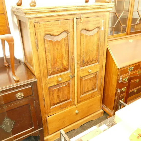 OLD EASTERN CUPBOARD 2 DOORS above 1 DRAWER