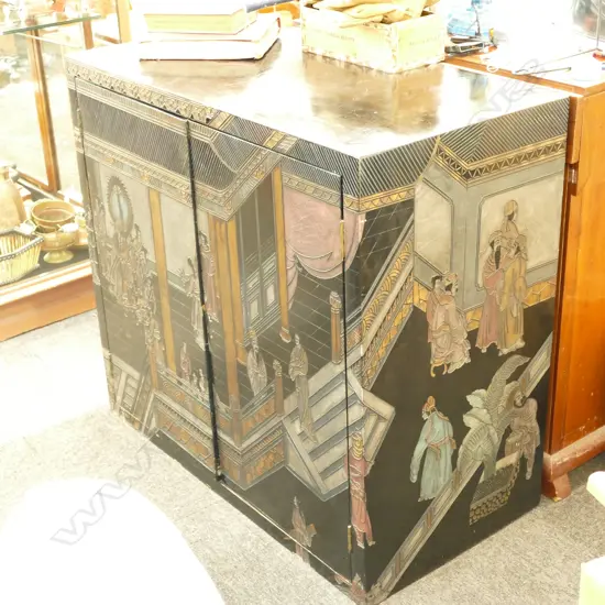 CHINESE BACK LACQUER CABINET /NO BACK BOARD