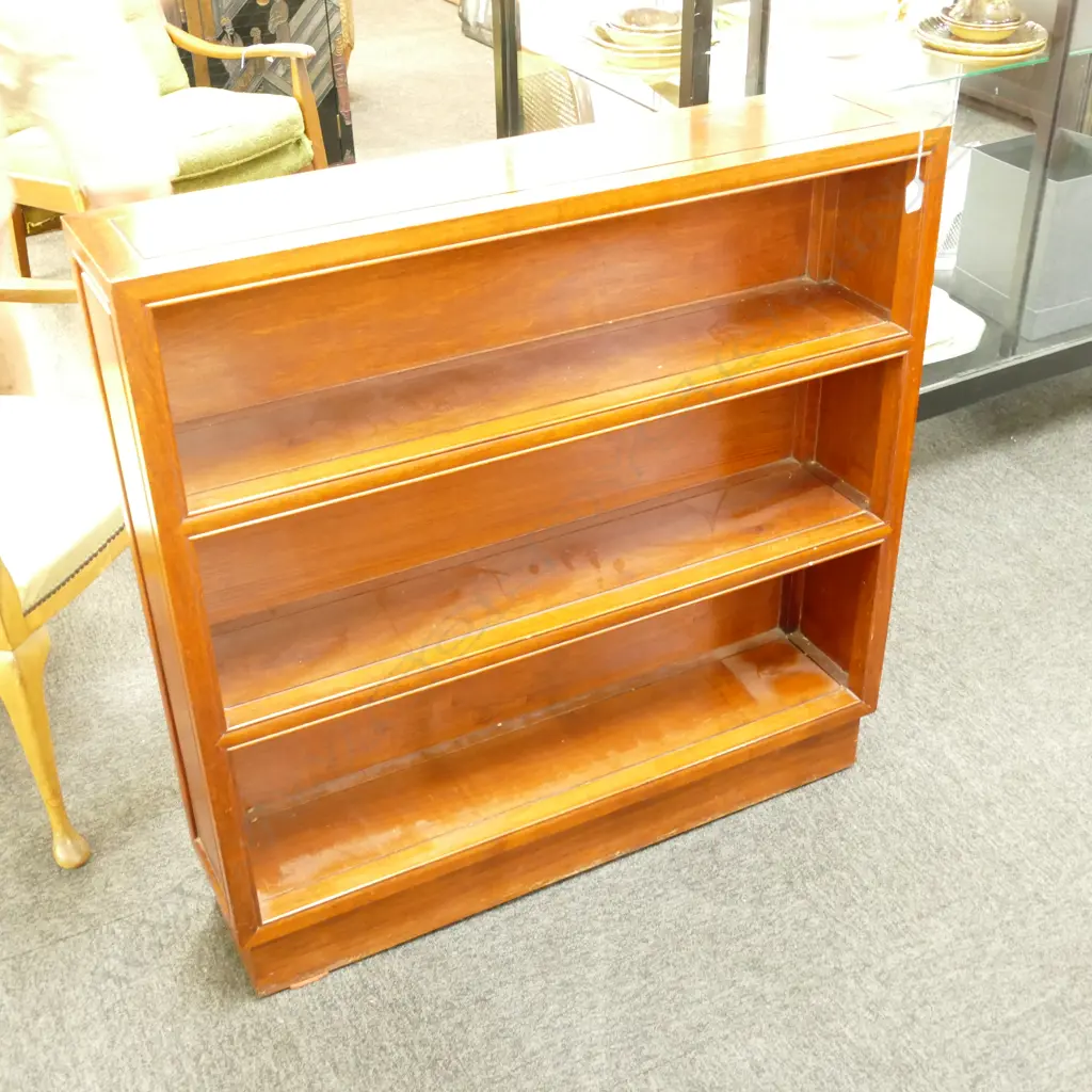 ROSEWOOD OPEN FRONT BOOKCASE Image 1++