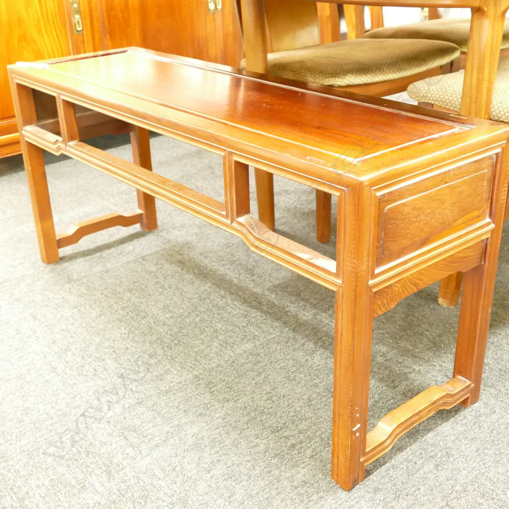CHINESE TEAK OCCASIONAL BENCH Image 1++