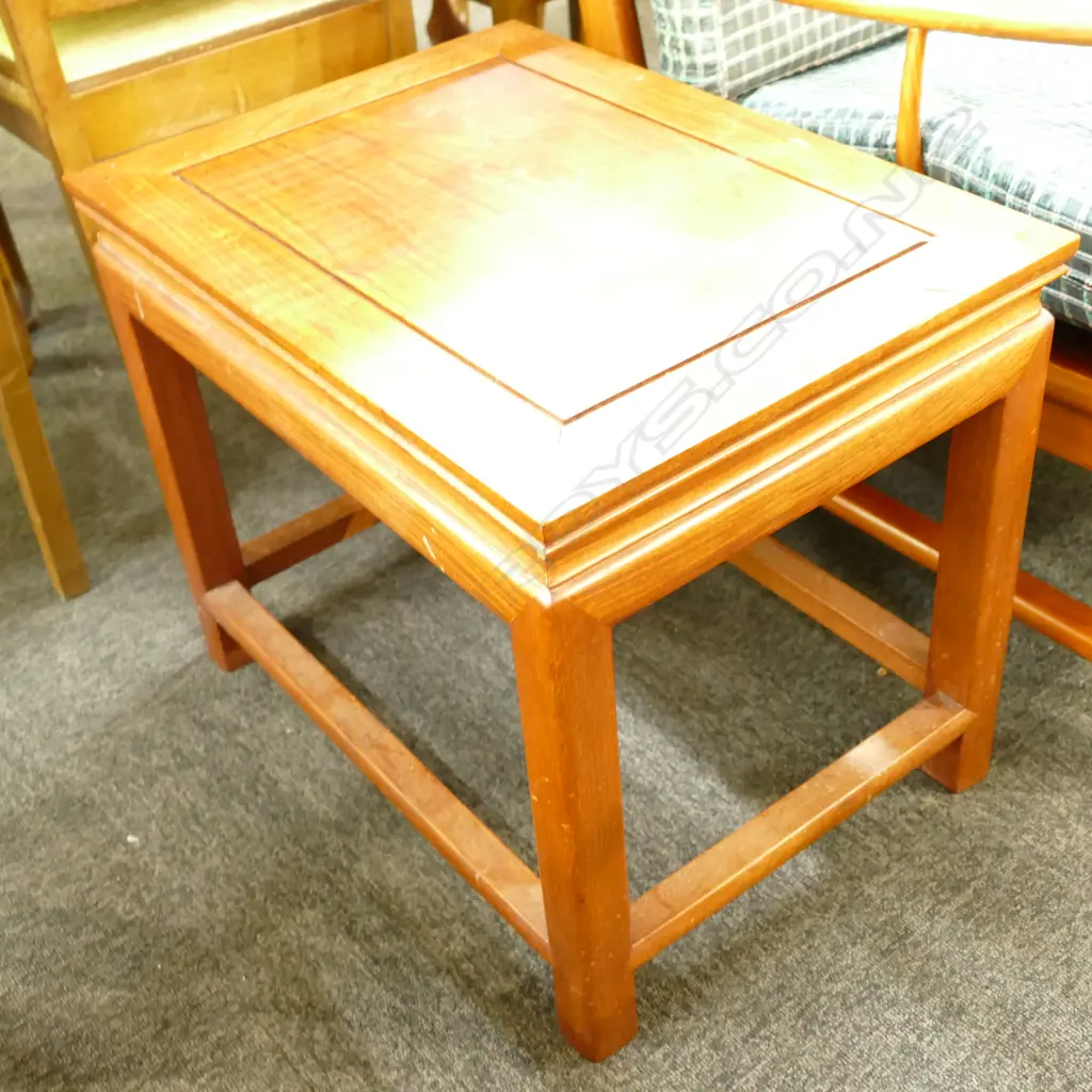 CHINESE TEAK OCCASIONAL TABLE Image 1++
