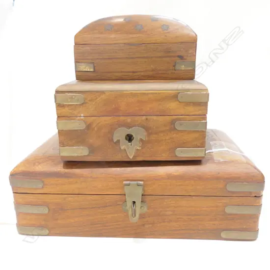 3 INLAID EASTERN BOXES L200 MM
