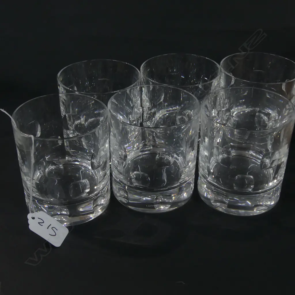 6 DAVINCI CRYSTAL TUMBLERS Image 1++