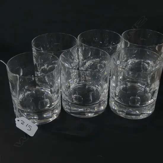 6 DAVINCI CRYSTAL TUMBLERS