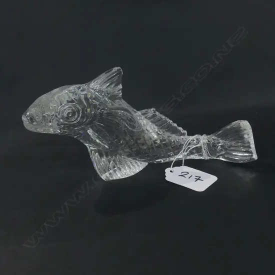FRENCH BACCARAT GLASS FISH (MARK TO BASE)