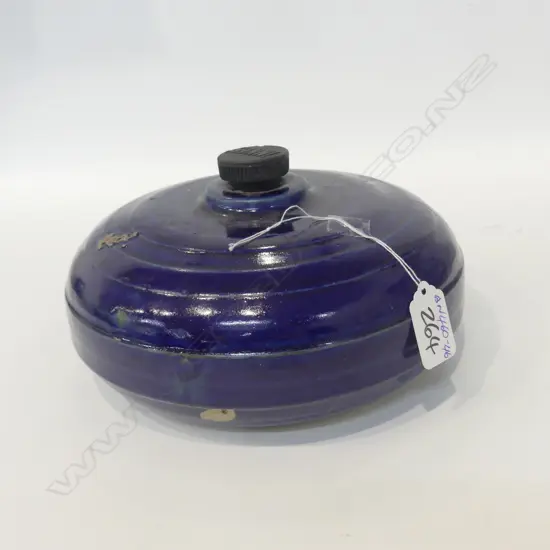 TIMARU POTTERIES BLUE STOURWARE HOTWATER BOTTLE