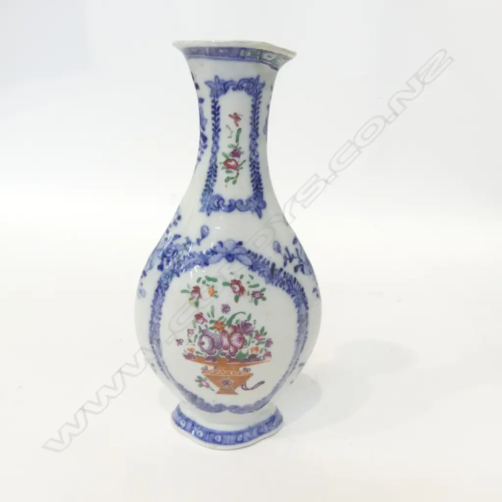 CHINESE BLUE AND WHITE VASE, CONSIDERABLE RESTORATION  Image 1++