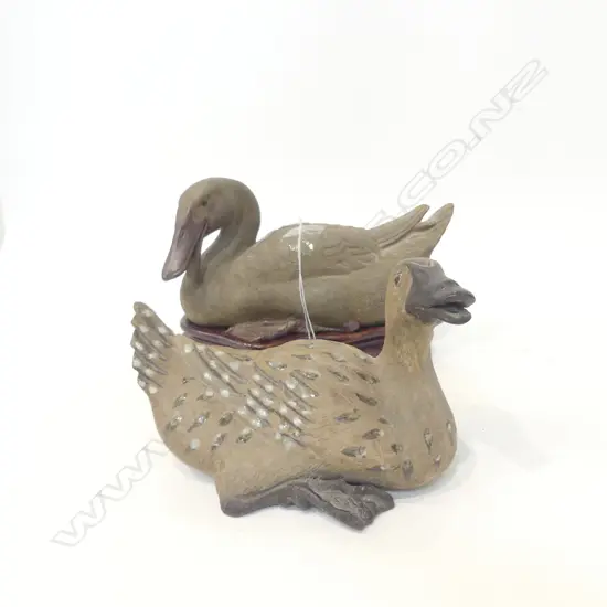 TWO CHINESE CERAMIC DUCKS