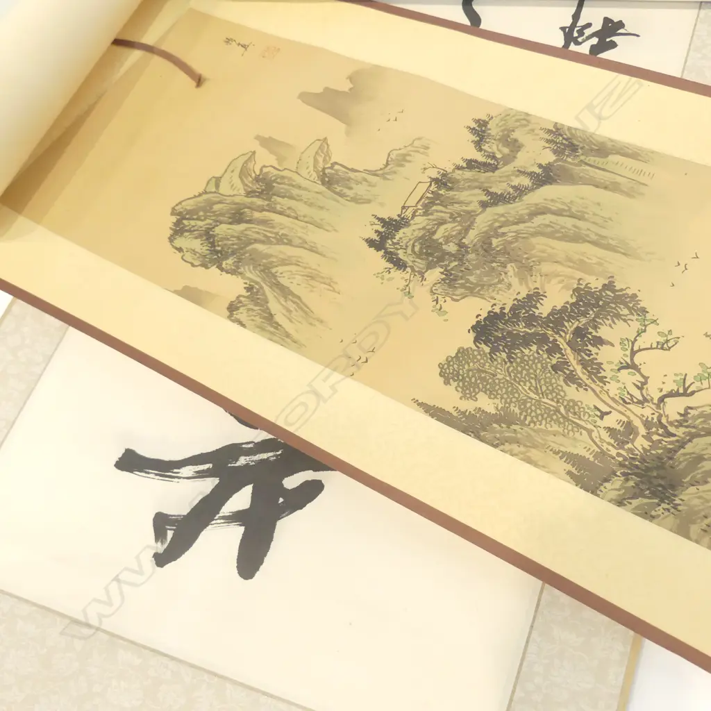 2 OLD ORIENTAL SCROLLS Image 1++