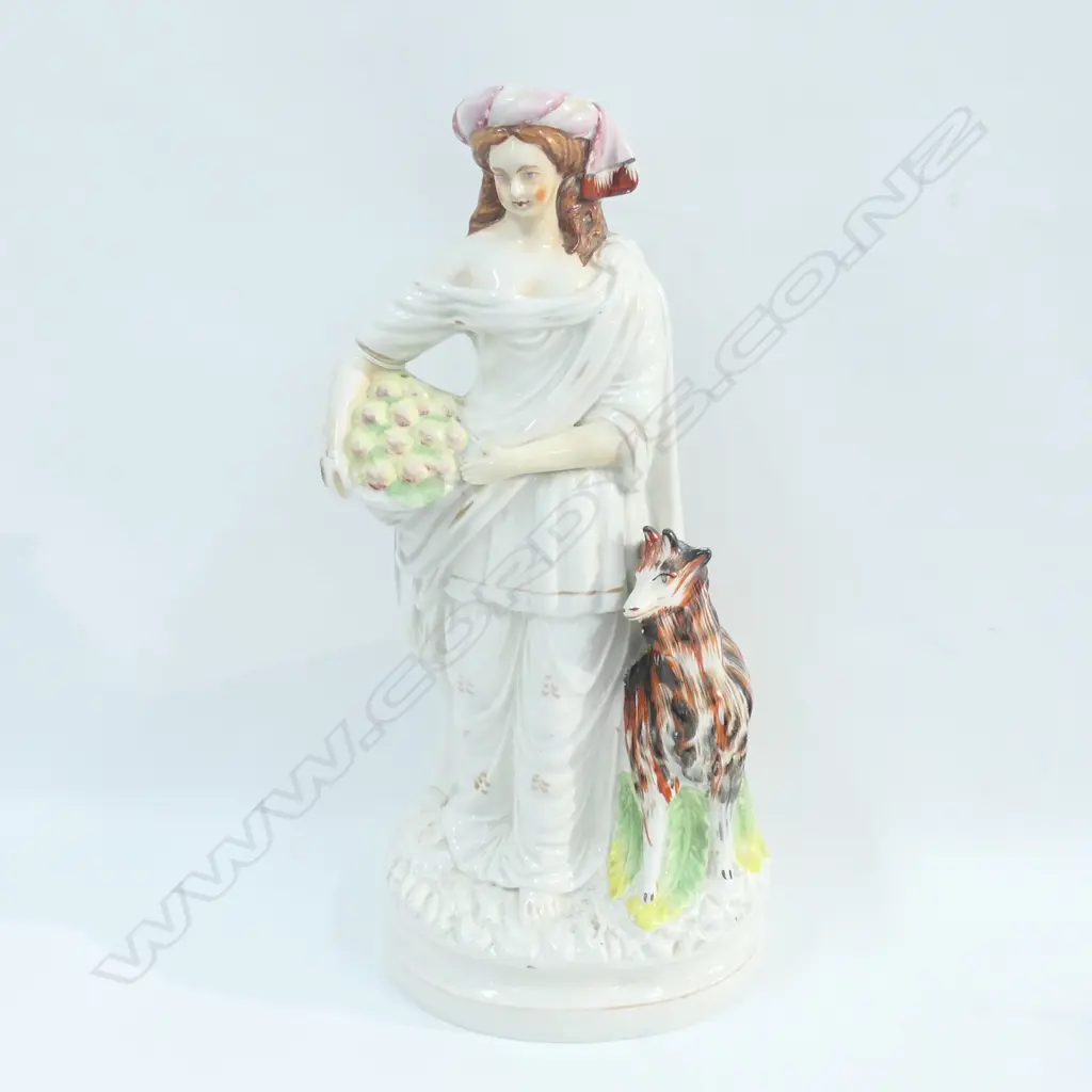 STAFFORDSHIRE WOMAN WITH GOAT AF Image 1++