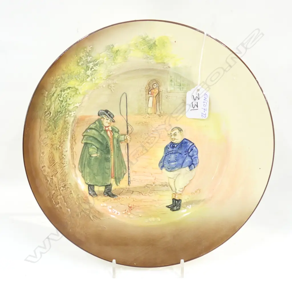 R/DOULTON PLATE 'TONY WELLER' 'FAT BOY' 270mm Image 1++