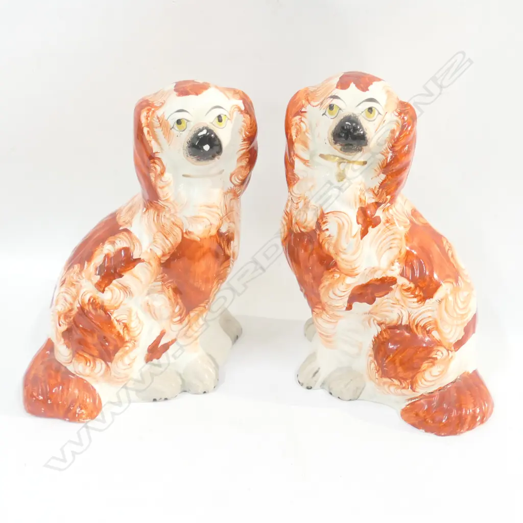 PR OF STAFFORDSHIRE SPANIELS H 160 MM Image 1++