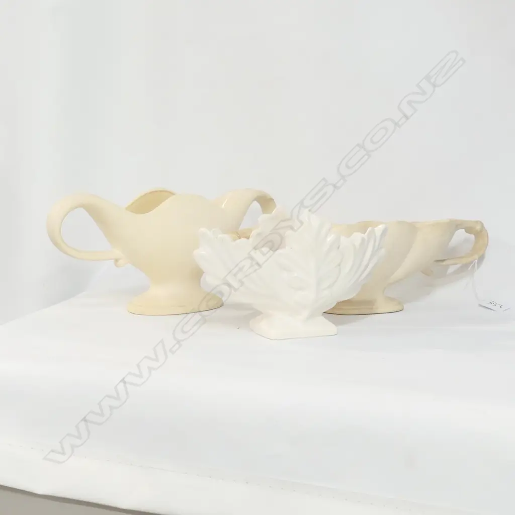 TWO CONSTANCE SPRY FULHAM POTTERY VASES & TITIAN VASE (AF) Image 1++