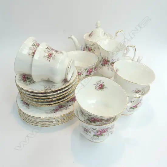 Royal Albert "Lavender Rose" tea set including