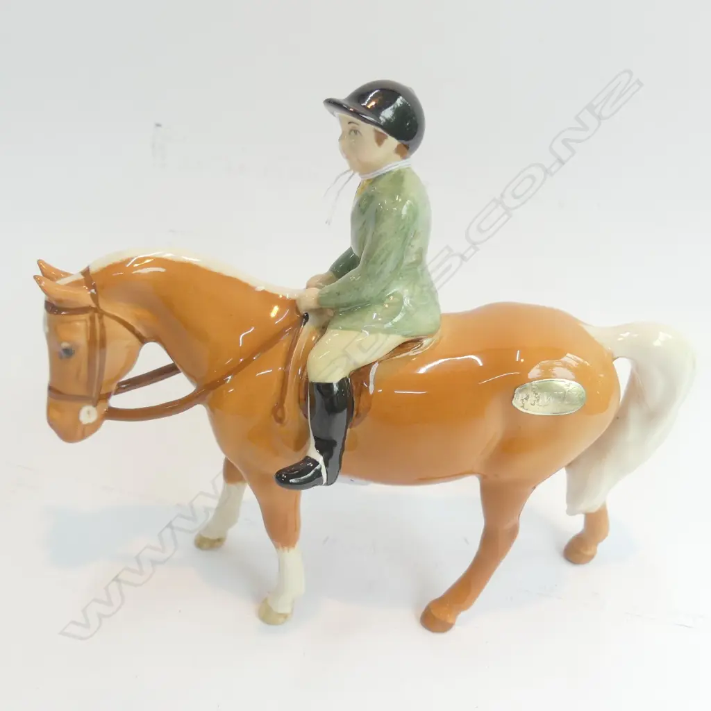 BESWICK FIGURE YOUNG GIRL ON HORSE  Image 1++