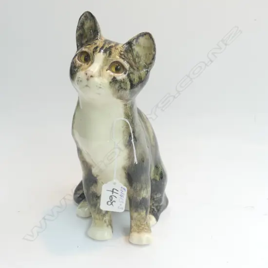 WINSTANLEY CAT ENGLISH POTTERY GLASS EYES...