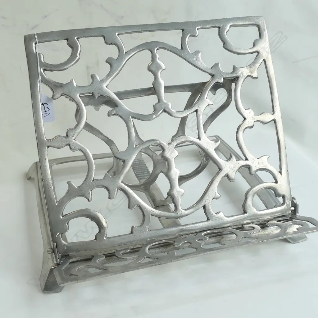 PEWTER BOOK STAND 340MM W Image 1++
