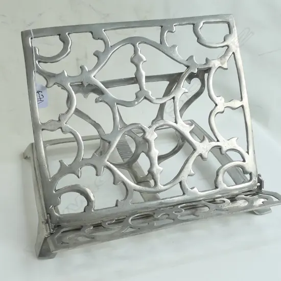 PEWTER BOOK STAND 340MM W