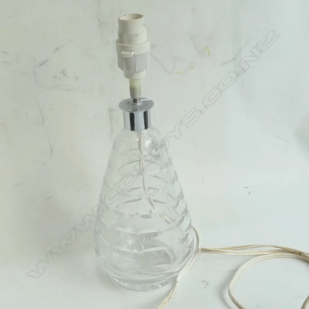 WEBB-CORBETT CRYSTAL LAMP BASE MODERN CUTTING Image 1++
