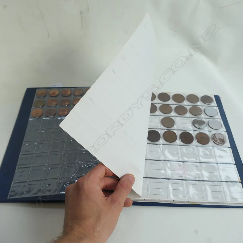 ALBUM OF NZ PRE-DECIMAL COINS Image 1++