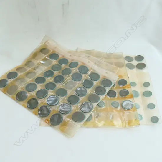 LOOSE ALBUM PGES OF NZ PRE-DECIMAL COINS