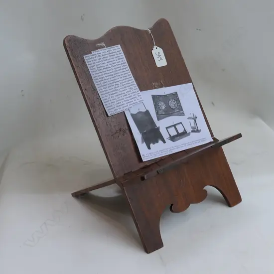 LATE VICT. MAHOGANY FOLDING BOOK REST