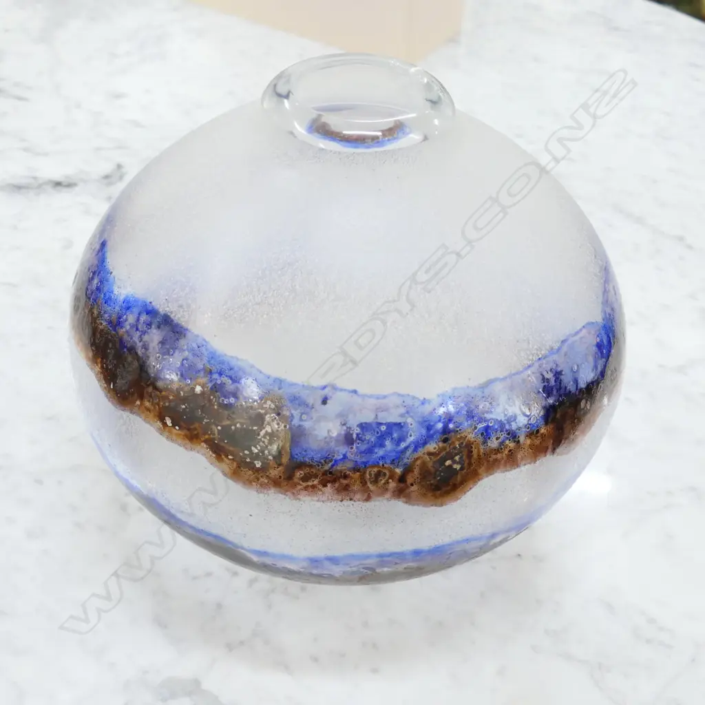 MURANO 'SCAVO' GLASS VASE BY ALFREDO BARBINI (1912-2007) Image 1++