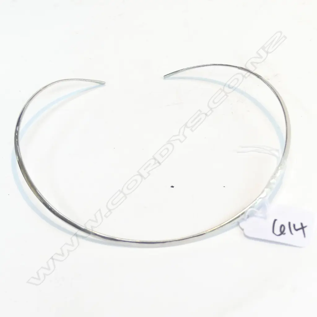 SILVER COLLAR - RHODIUM PLATED (G1753) Image 1++