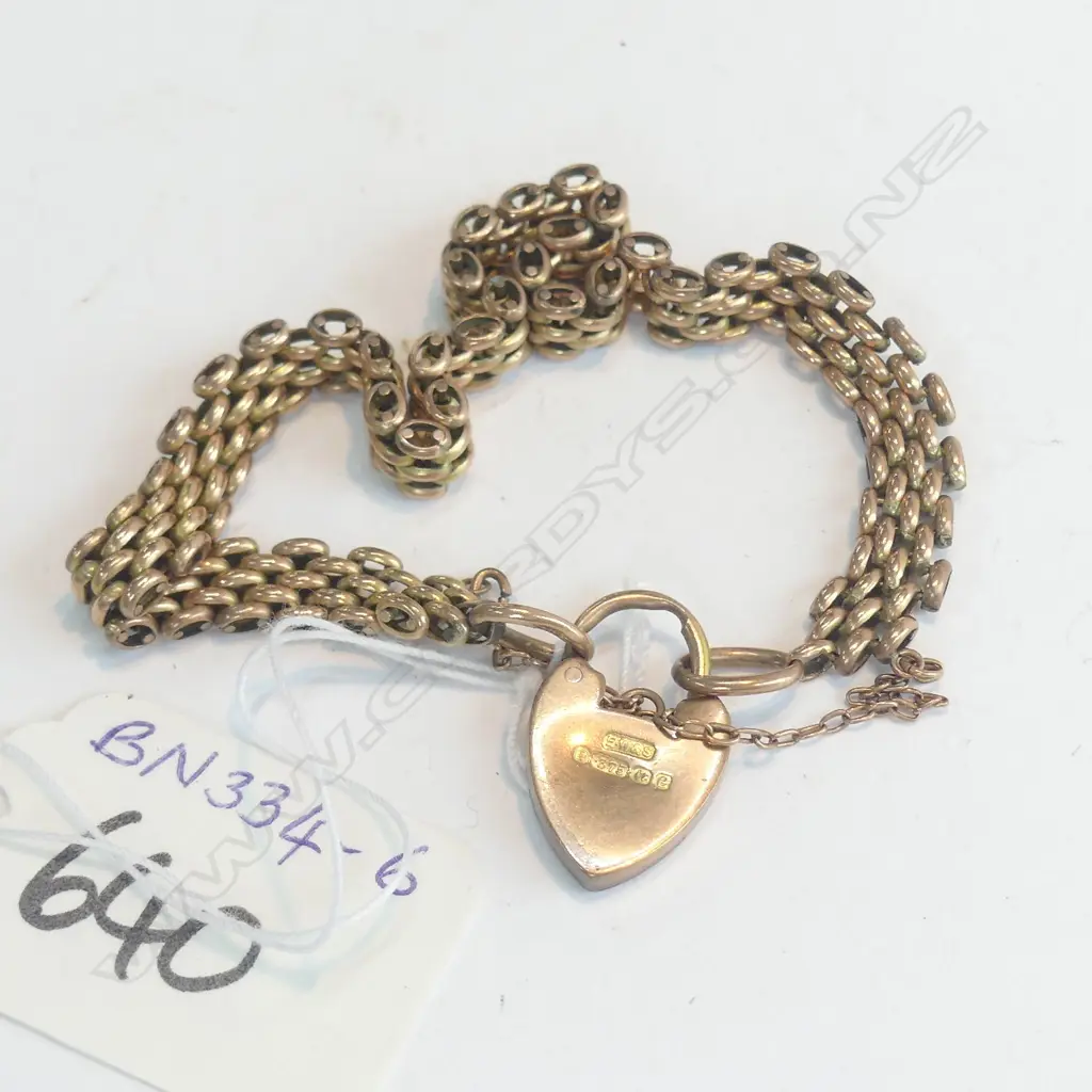 9CT ROSE GOLD BRACELET 14.75gm Image 1++