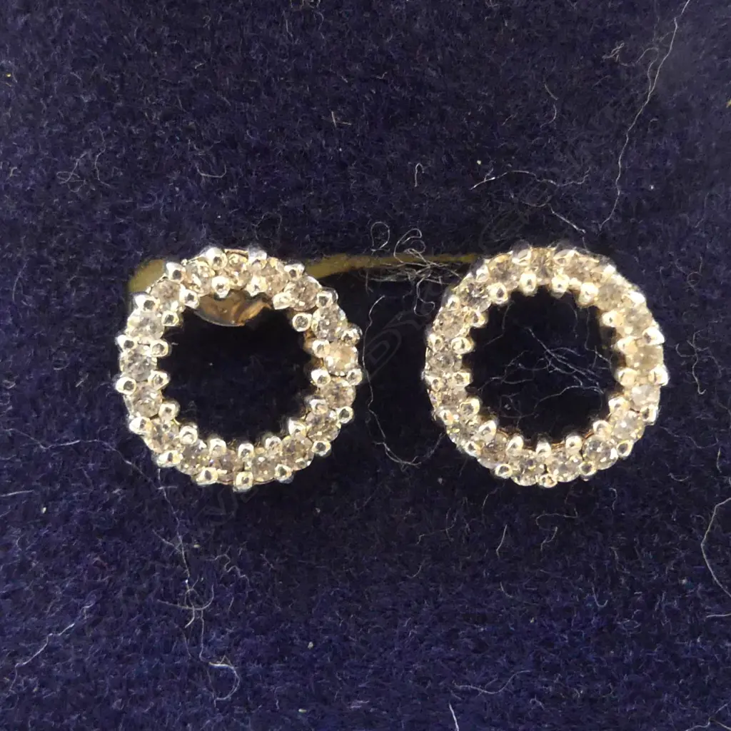 SILVER AND FAUX DIAMOND EARRINGS Image 1++