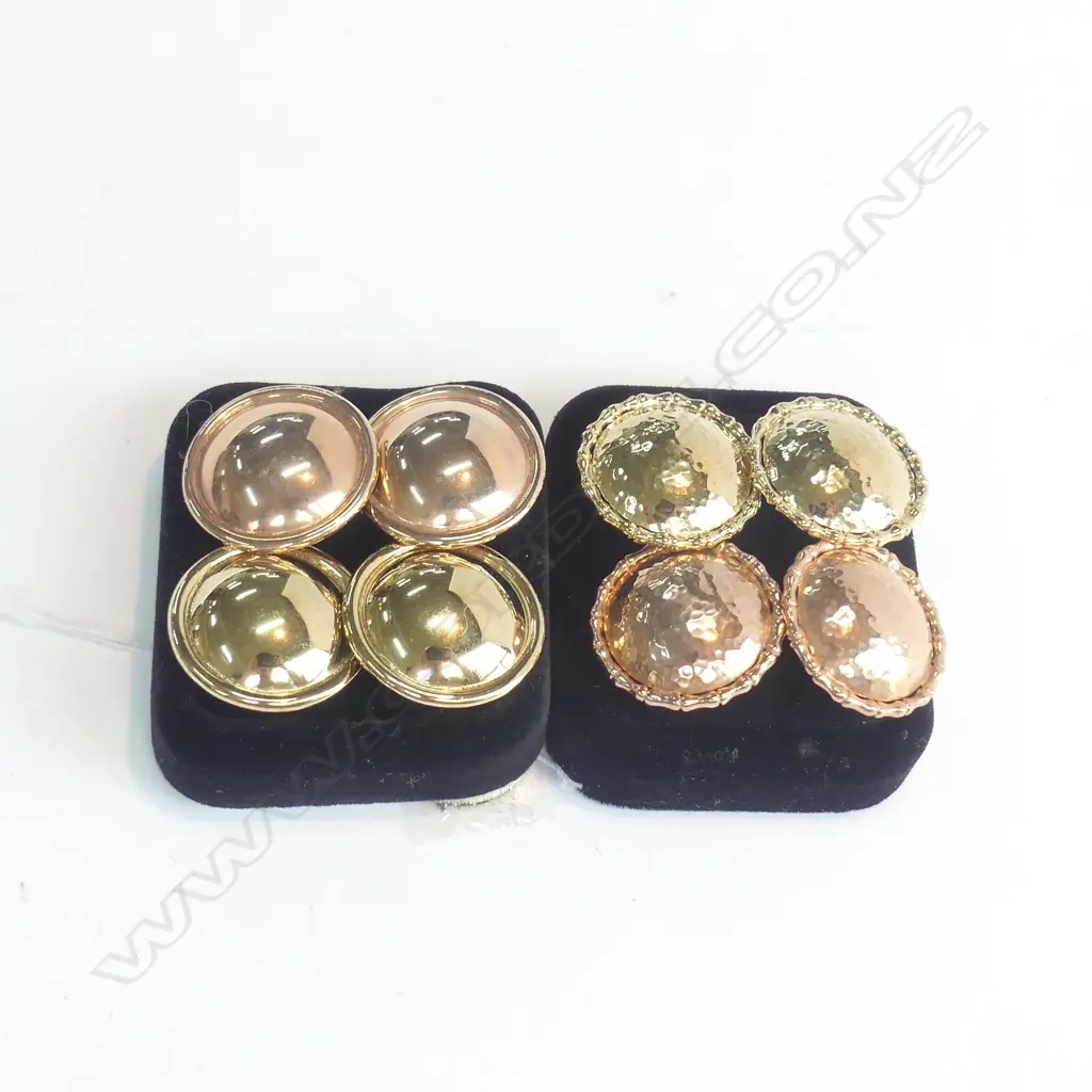 4 PRS OF SILVER/G.PLATE EARRINGS Image 1++