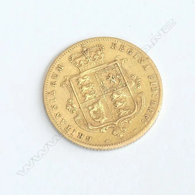 VICTORIAN 1881 GOLD HALF SOVEREIGN Image 1++