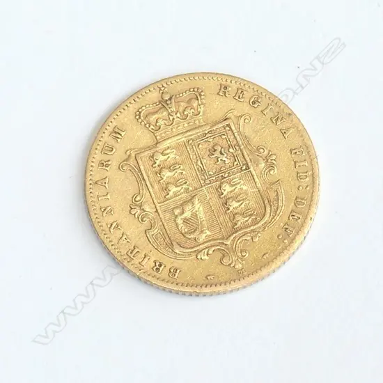 VICTORIAN 1881 GOLD HALF SOVEREIGN