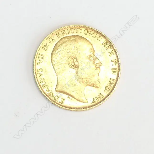 1909 GOLD HALF SOVEREIGN Image 1++
