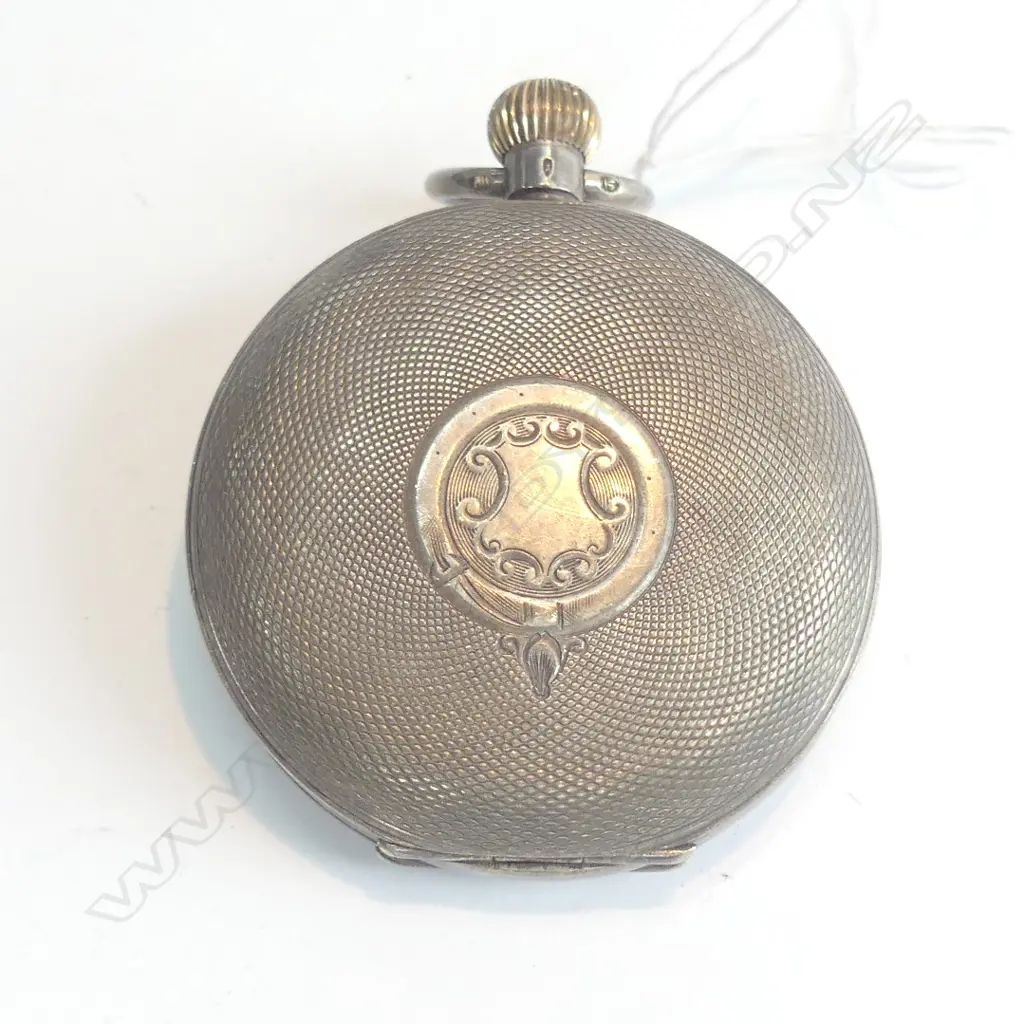 OMEGA SILVER CASED FULL HUNTER POCKET WATCH Image 1++