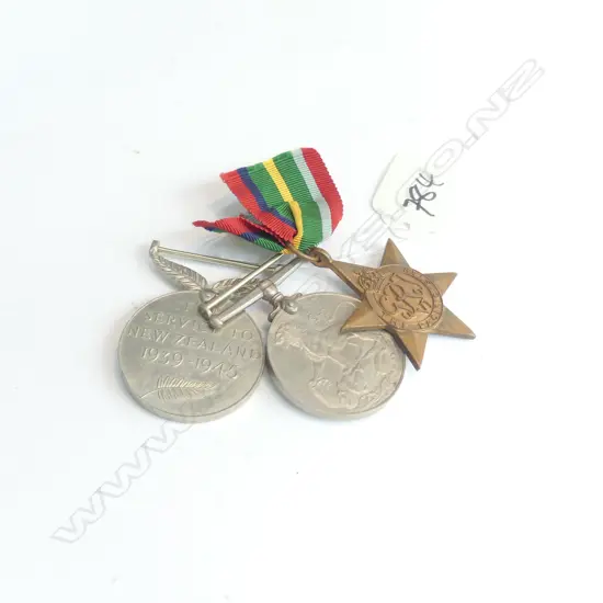 3 WWII WAR MEDALS INCLUDES ...